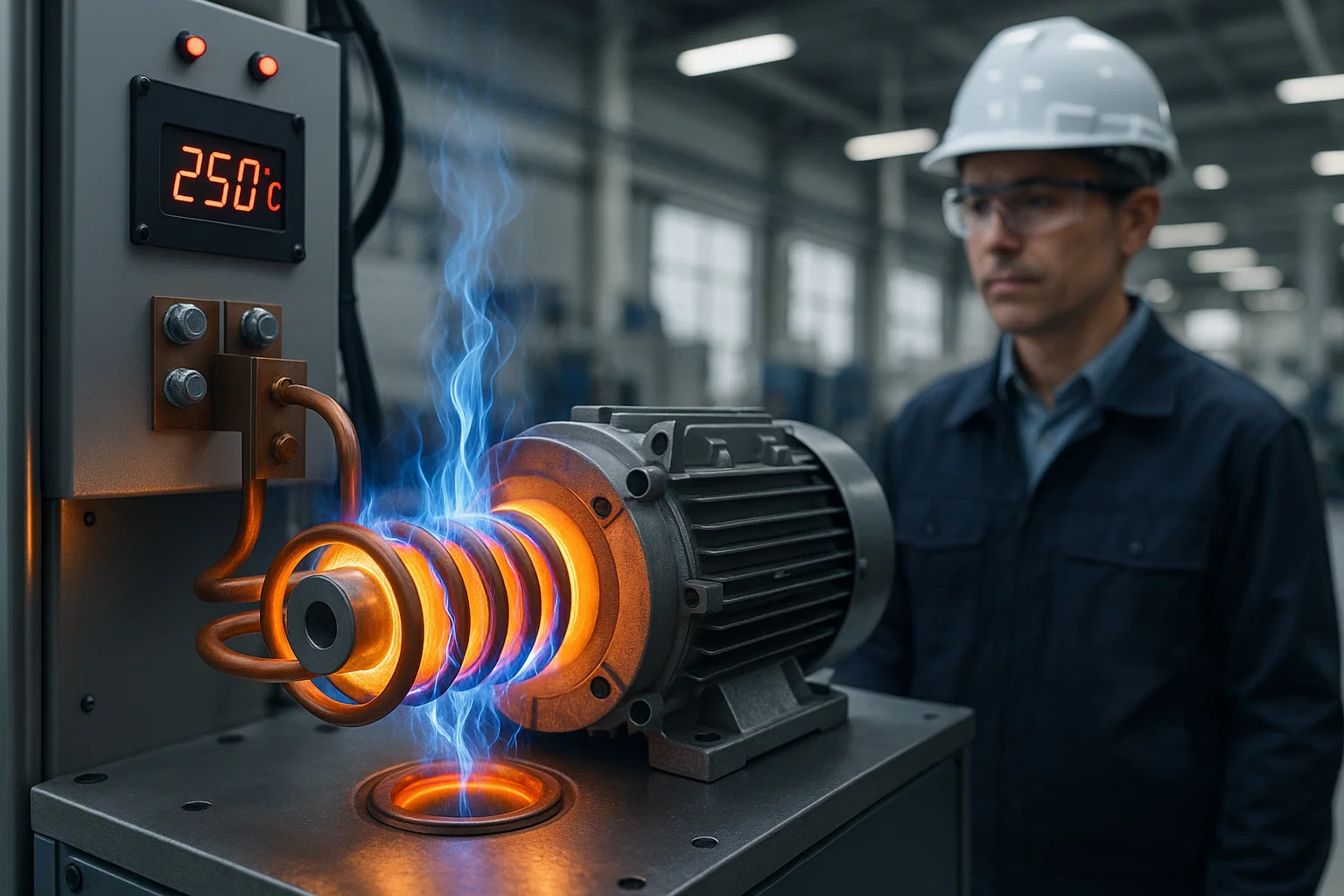 induction heating shrink fitting guide