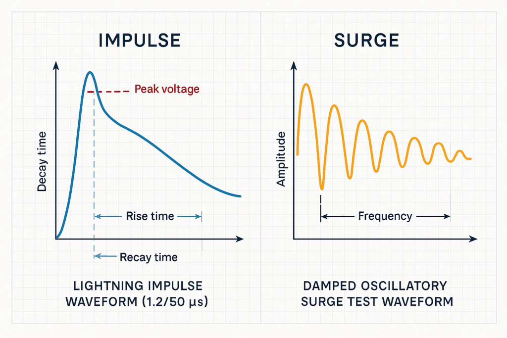 Key Differences Between Impulse and Surge Voltage Testing
