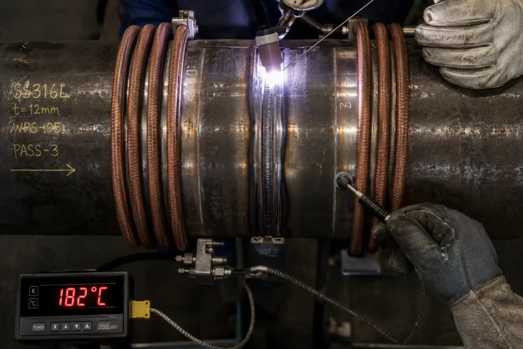 calculate preheat temperature for welding