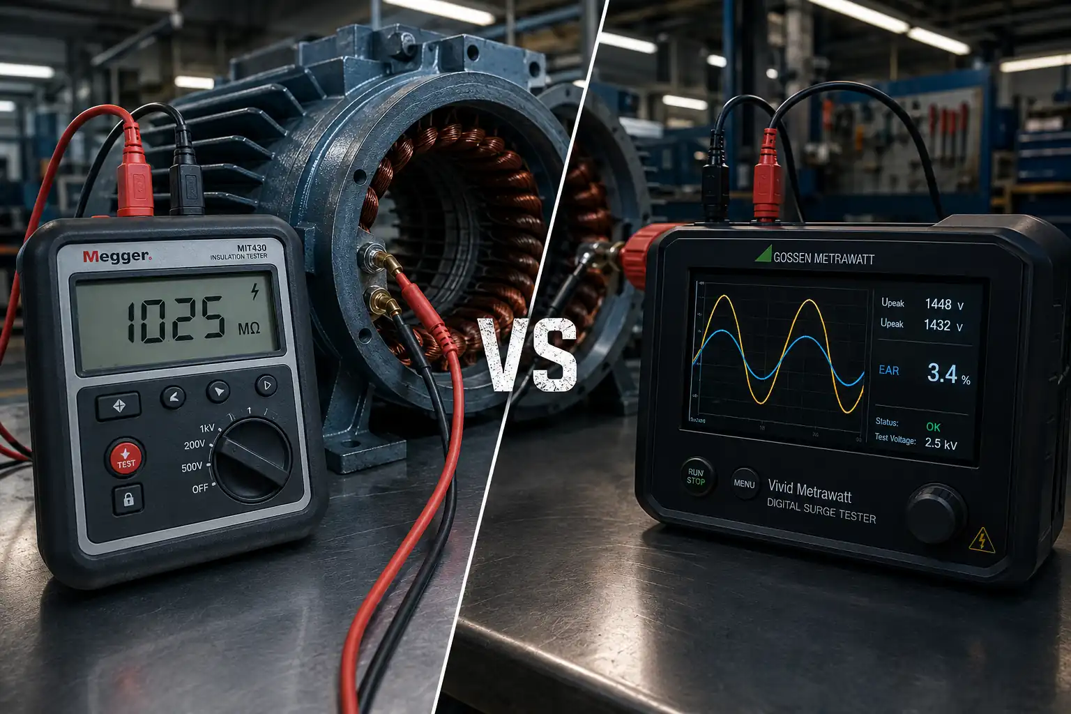 Surge Tester vs Megger Test